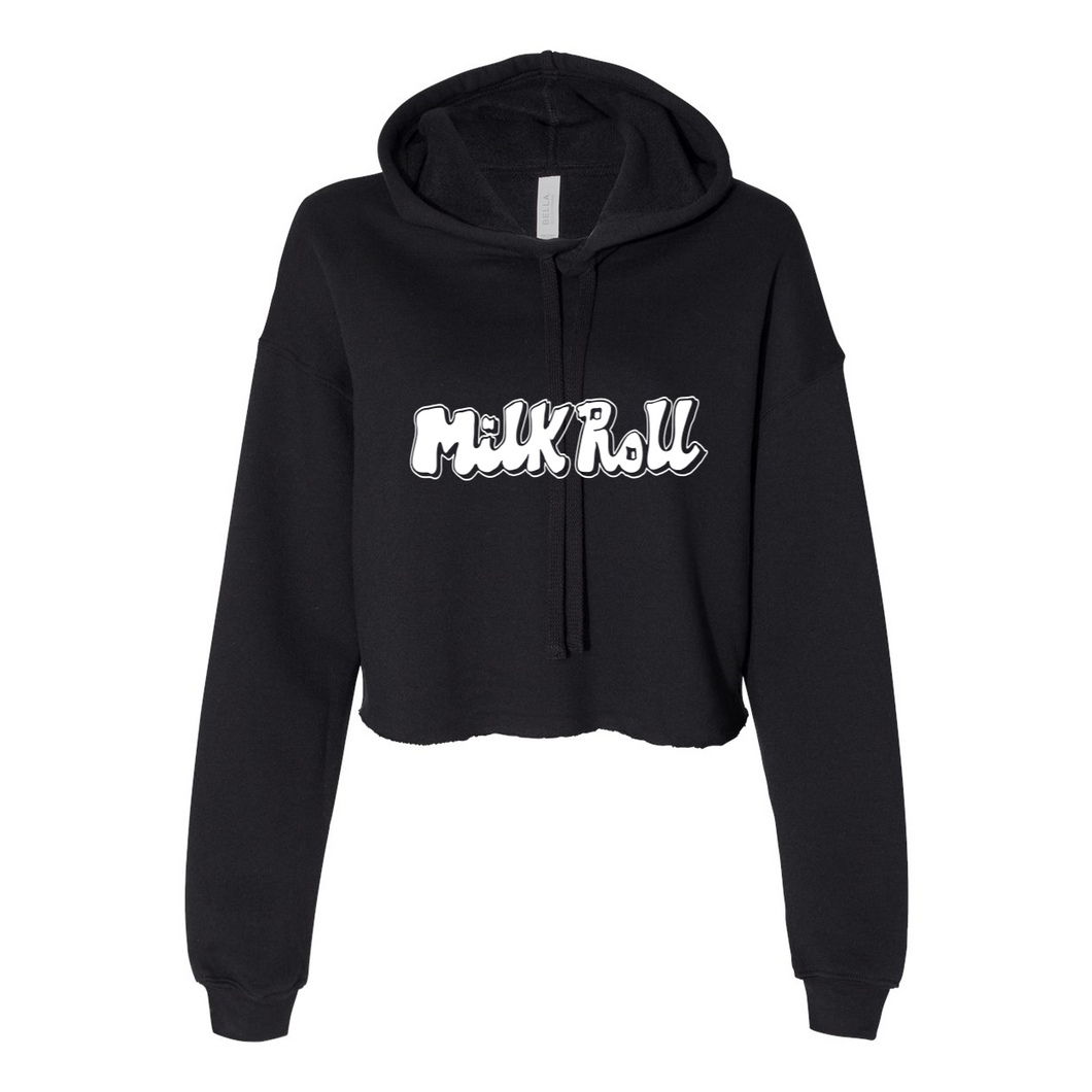 MilkRoll Script Women's Cropped Fleece